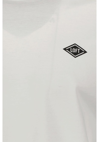Loft Lf2031816-23y Erkek T-shirt LF2031816-R4478 Beyaz