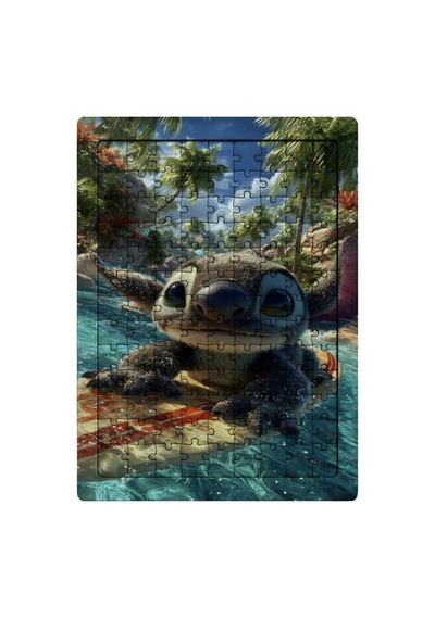 Ghostbastır Design Stitch 99 Parça Ayaklı Puzzle Dekoratif Çocuk Yapbozu 047