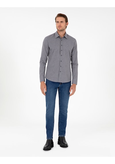 Pierre Cardin Erkek Antrasit Gömlek Desenli 50297468-vr006 Antrasit