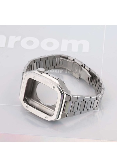 Apple Uyumlu  Watch 7 45 MM Zore Krd-64 Metal Kordon (543124875)