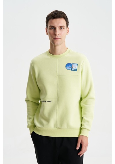 AR-MA Arma Şık Erkek Regular Fit 3 İplik Şardonlu Bisiklet Yaka Sweatshirt 001