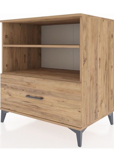 Kronos Şifonyer 2 Raflı Tek Çekmeceli 88x59x96 Çam-çam Çam