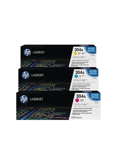 Hp 304A-Cf372Am Renkli Toner 3'Lü Paket