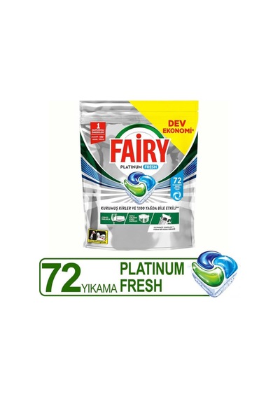 Fairy Platinum Fresh Bulaşık Makinesi Kapsülü 72 Yıkama