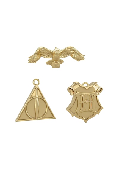 Lexroo Minyatür Noel Süsleri 2023, Harry Potter Büyücü Dünyası Metal, Mini 3'lü Set Standart