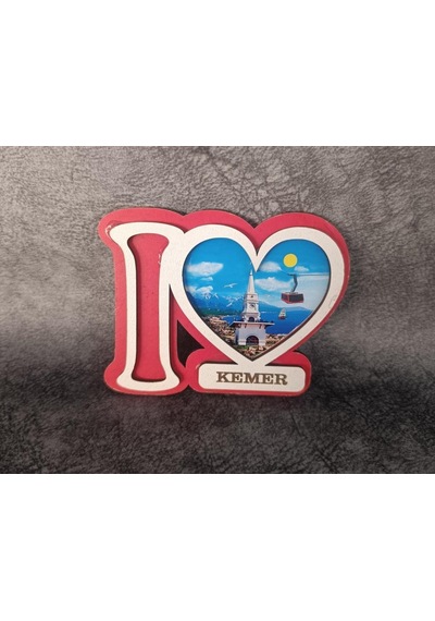 Magnet Kalp Dümen Gemi Kule Yelken Buzdolabı Süsü Ahşap Magnet