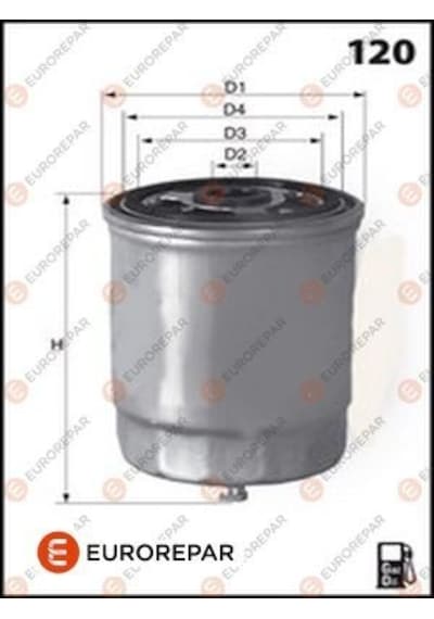 Yakıt Filtresi - Fiat Stilo, Ducato, Doblo, Bravo, Strada, Marea, Brava, Palio, 156, 166 - Eurorepar-e148131