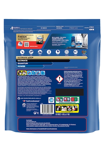 Finish Quantum 120 Tablet Bulaşık Makinesi Deterjanı (60 x 2)