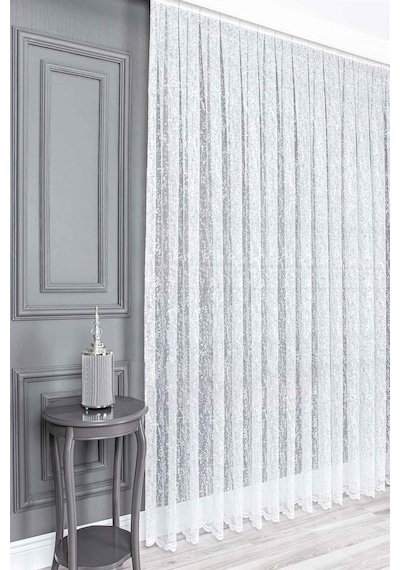 Evdepo Home Kullanıma Hazır Örme Tül Perde (540780190)