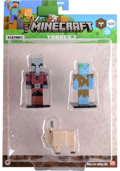 Minecraft 3d Toppeez 3'lü Figür Seti Seri 2