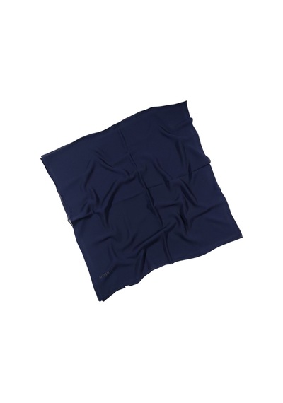 Mısırlı Eşarpları Tesettür Giyim Krep Kadın Eşarp 120x120 Cm - Lacivert