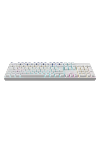 Gamebooster G24w Enigma Rainbow Aydınlatmalı Red Switch Mekanik Beyaz Oyun Klavyesi