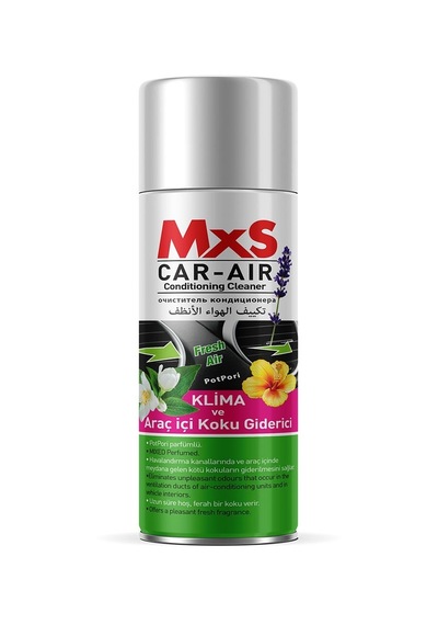 Mxs Araç Klima Temizleme Sprey Fresh 200Ml Bomba-Koku Seçenekli Klima Temizleyici Elma 200Ml