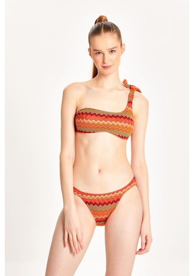 Too Salty Swimwear Kadın Bordo Dantelli Tek Omuz Bikini Takımı 24s120st Bordo