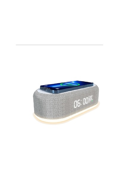 Linktech W794 4in1 15w Kablosuz Şarj Cihazı Saat Alarm Gece Lambası
