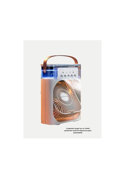 Usb Bağlantılı Taşınabilir Mini Klima Fan 500ml Su Hazneli Ve Sessiz Çalışma - Hs08378648-5 Renkli