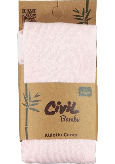 Civil Baby Kız Bebek Külotlu Bambu Çorap 0-12 Ay Pembe 70a839007ss1-1 Pembe