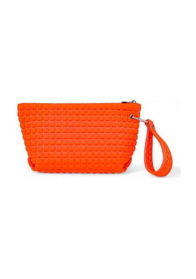 Bilik Deri Scuba Turuncu Kadın Portföy & Clutch Çanta Yeliz Turuncu