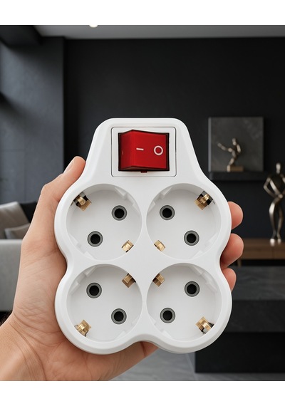 Kompakt 4 Priz Çoğaltıcı Kablosuz Anahtarlı Model: Uczzdlyn4luanahtarlıgolyat-5 0