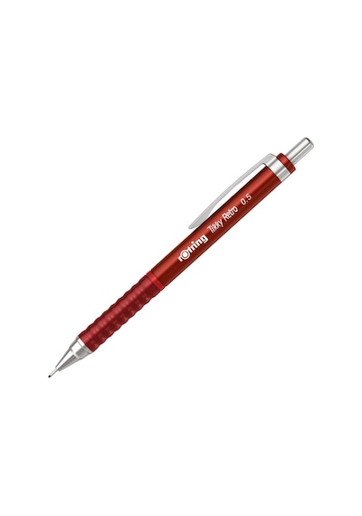 Rotring Tikky Retro Metalik Versatil Kalem 0.5 MM Metalik Kırmızı