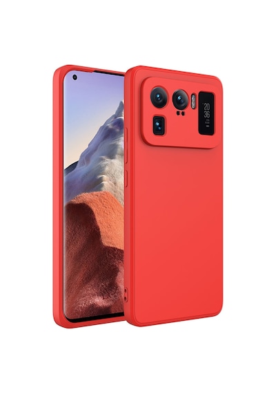 Noktaks - Xiaomi Uyumlu Xiaomi Mi 11 Ultra - Kılıf İçi Kadife Koruyucu Mara Lansman Kapak - Kırmızı