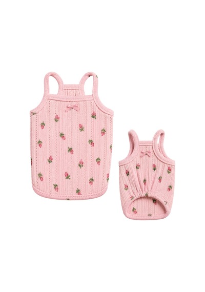 Gedyco Baby Rose Küçük Irk Köpekler İçin Esnek Penye Atlet-21556