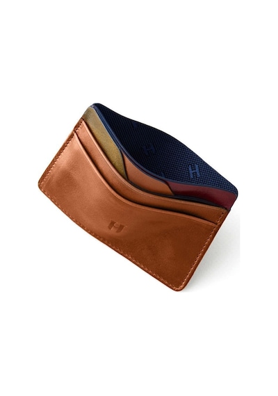 Helmbrook London Elton Erkek Taba Plus Color Deri İnce Tasarım Çok Bölmeli Rfid Korumalı Kartlık Taba