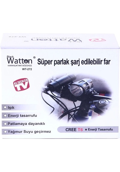 Black Wt-272-profesyonel Bisiklet Lambası Çokrenkli