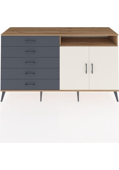 Hyperion Konsol 2 Raflı 5 Çekmeceli 2 Kapaklı 176x44x99 Çam-aytaş Çam-aytaşı/antrasit Hyperion Konsol 2 Raflı 5 Çekmeceli 2 Kapaklı 176x44x99 Çam-aytaş Çam-aytaşı/antrasit
