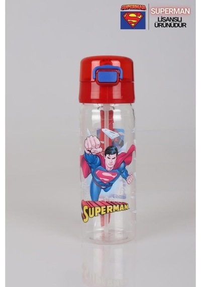 Efe Mark Superman Lisanslı Okul Seti 500 Ml Matara, Beslenme Kutusu, Kalem Kutusu Kırmızı