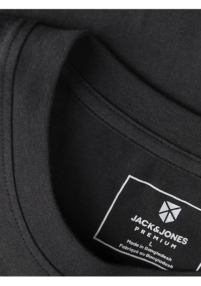 Jack & Jones Jack Jones Premium Yazı Baskılı Erkek Tişört 12298018 Siyah