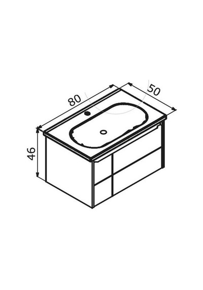 Orka Likya 80 Alt Modül + Lavabo Mat Antrasit Diğer Orka Likya 80 Alt Modül + Lavabo Mat Antrasit Diğer