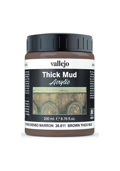 Vallejo 26811 200 Ml. Brown Splash, Çamur Dokusu-54480