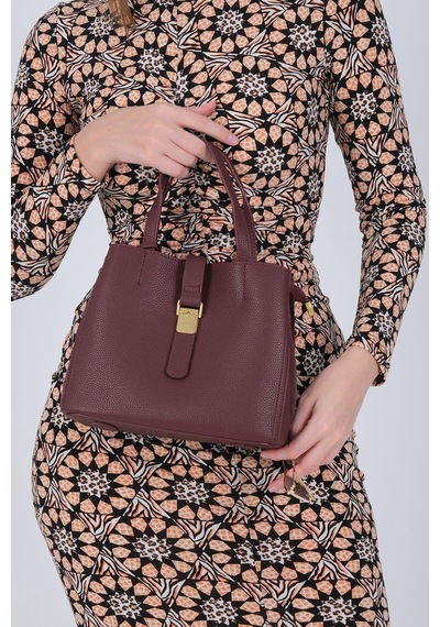 Silver Polo Sp1245 Kadın Omuz Çantası Mini Rolax Bordo-bordo