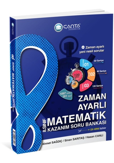 Çanta Yayınları 8 Sınıf Matematik Zaman Ayarlı Kazanım Soru Bankası