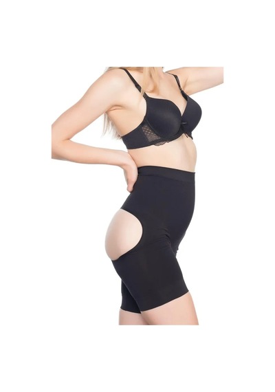 Ang Butik Siyah Açık Masajlı Boxer Korse