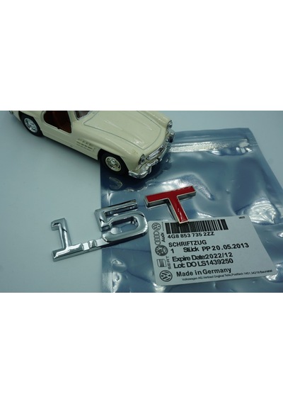 Audi 1.5 T Bagaj Krom Metal 3M 3D Yazı Logo