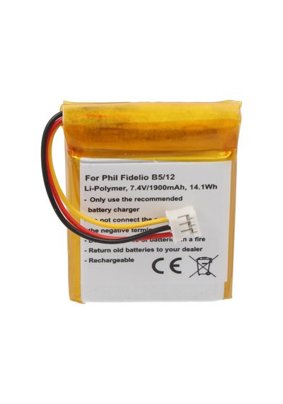 Philips Fidelio B5 / 12 Pil Li-polimer 7.4volt 1900mah, 14.1wh İçin Uygun Pil
