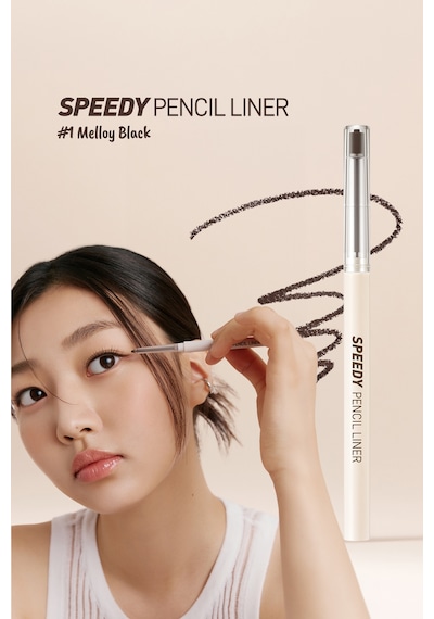 Suya Dayanıklı Kolay Kullanım Sunan Göz Kalemi Peripera Speedy Pencil Liner 1 Melloy Black