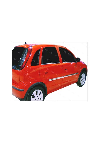 Opel Corsa C Krom Yan Kapı Çıtası 4 Prç. 2000-2006 Arası P. Çe .