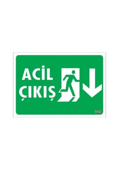 Pvc Levha Quot;Acil Çıkışquot; 17,5*25 Cm (475560318)