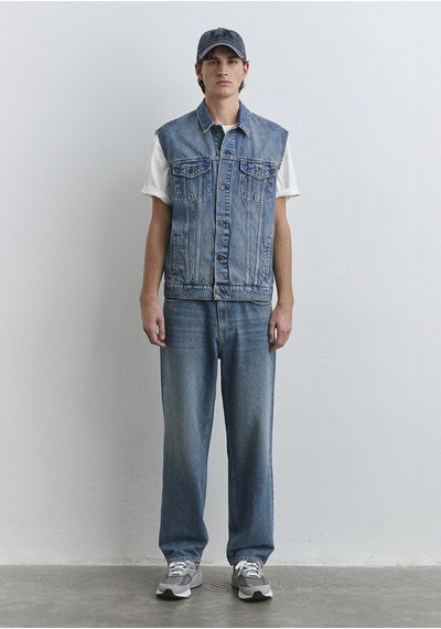 Mavi - Russell Classic Denim Indigo Mavisi Jean Yelek 0111783-89135 Koyu Mavi