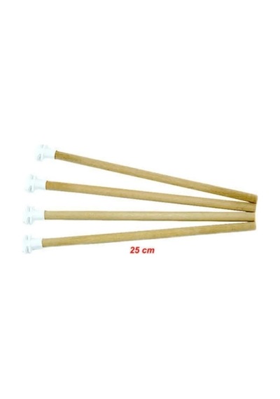 Plastik Uçlu Ahşap Tünek 25 Cm
