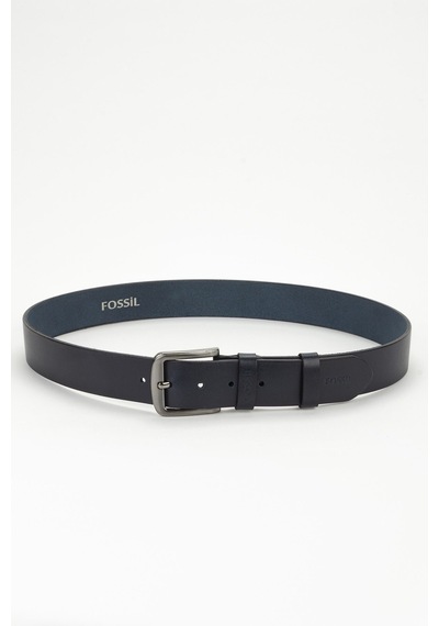 Fossil %100 Hakiki Deri 4 Cm Vegetal Spor Kemer Lacivert Lacivert