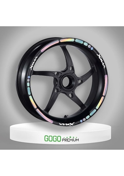 Hologramlı Iıı Yamaha Xmax Uyumlu 1 Set Jant Şeridi