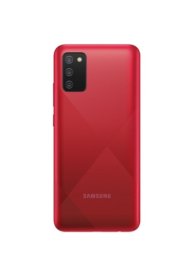 Samsung Uyumlu A02s Arka Kapak Kamera Camı Yok Kırmızı