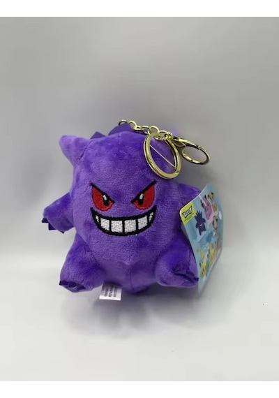 Gengar Peluş Oyuncak Anahtarlık 10cm Boyunda Pokemon Anahtarlık Çanta Süsü Diğer