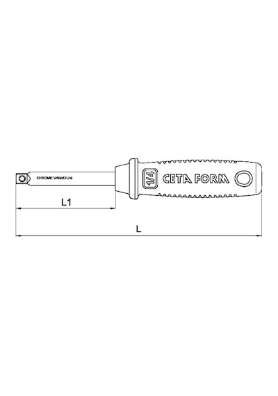 Ceta Form C01-20 1/4'' Lokma Tornavidası 150 Mm