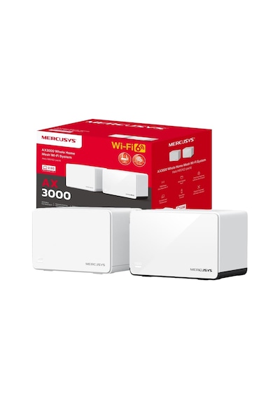 Mercusys Halo H85x 2'li Paket Çift Bantlı Ax3000 Router