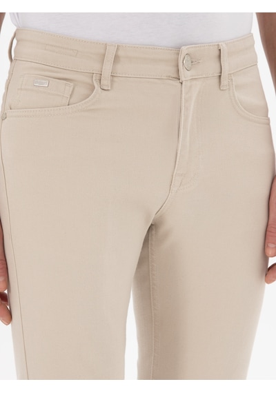 Cacharel Bej Slim Fit Pamuk Karışımlı Jean Pantolon